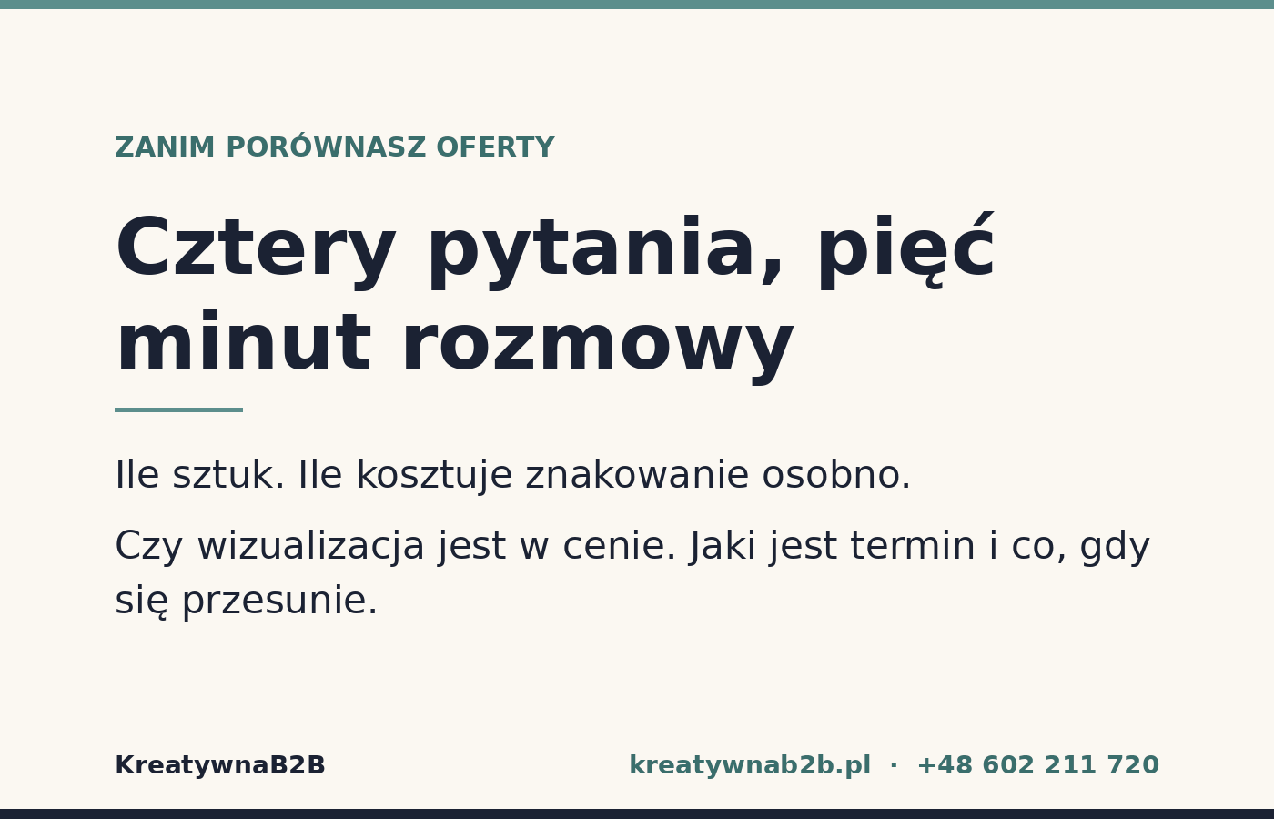 Cztery pytania, które warto zadać przed porównaniem ofert na gadżety z logo